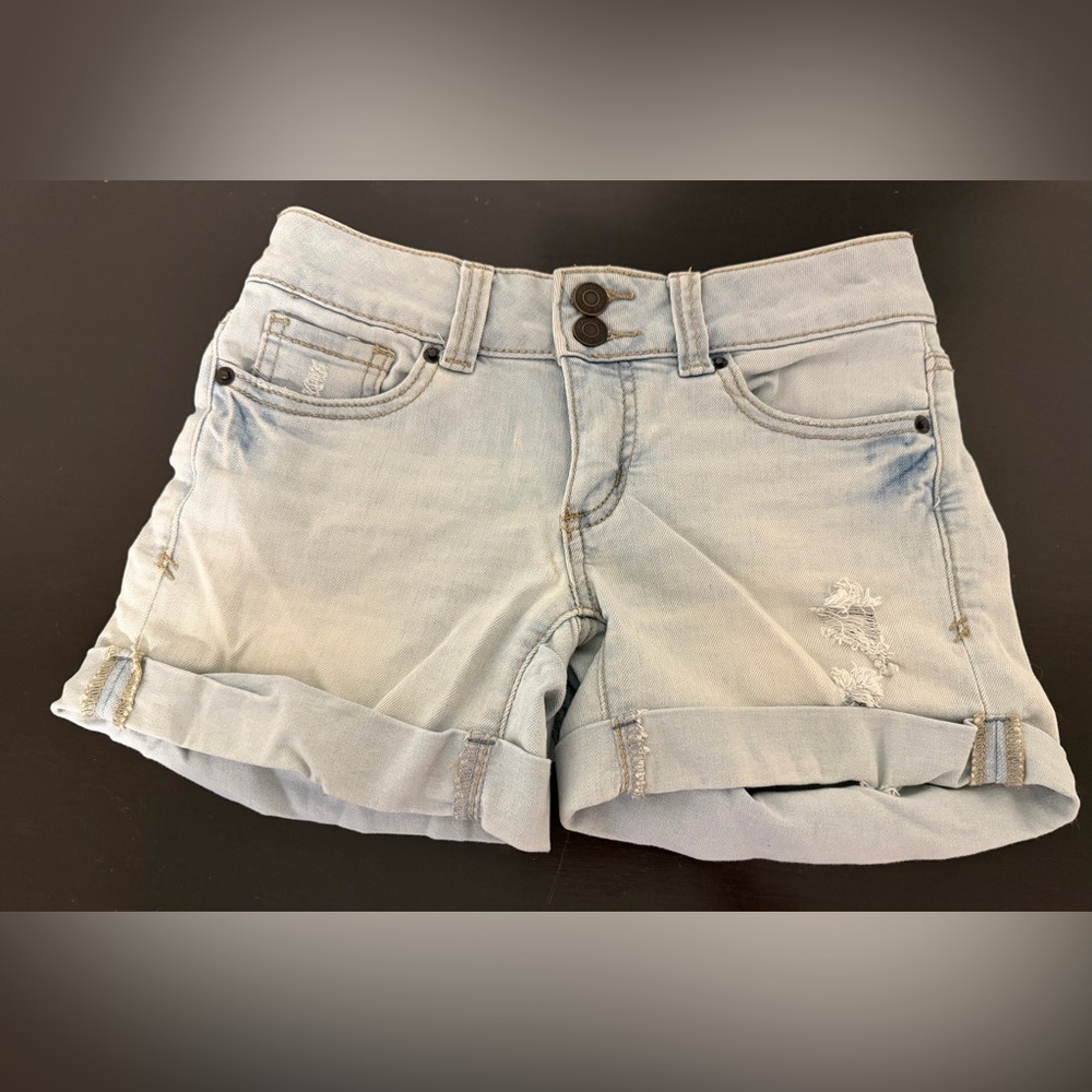 Mudd Light Blue Jean Shorts
